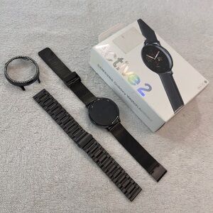 Samsung Galaxy Watch Active 2 Black Stainless Steel (44mm, LTE) - Like New